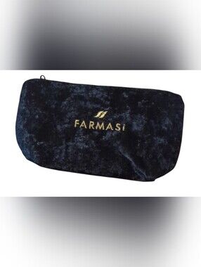 Farmasi Midnight Velvet Wristlet with Gold Logo